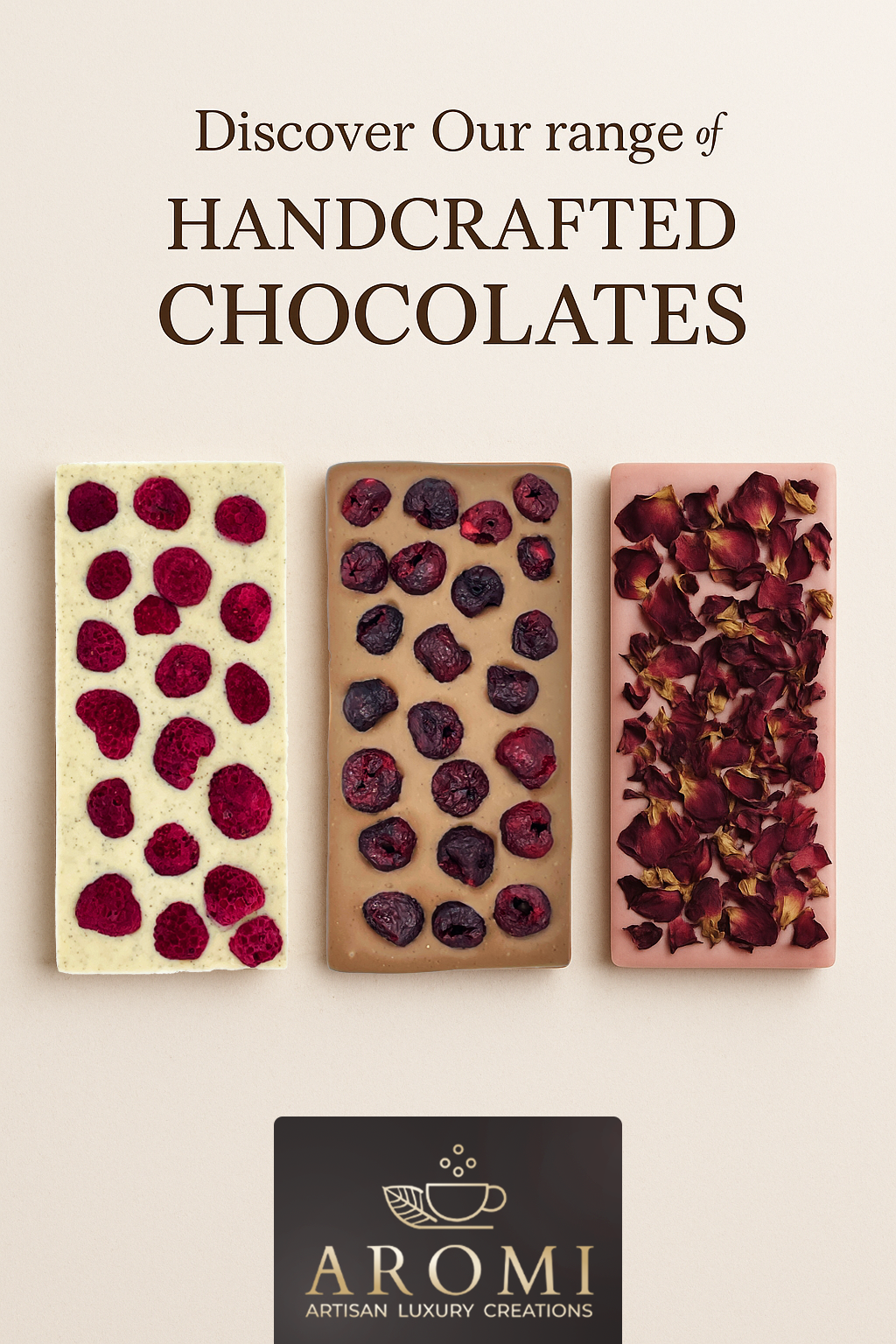 Discover Our range of handcrafte chocolate - Aromi