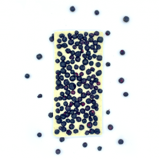 white chocolate - wild blueberry